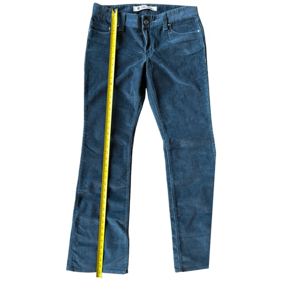 Gap Vintage Straight Ultra Low Rise Cords Teal Blue - Picture 9 of 12